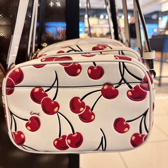 NWT❤️ COACH Mini Jamie Camera Bag With Cherry Print CROSSBODY CAB04 - Picture 3 of 9
